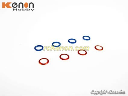 PN Racing Mini-Z M3.4 Alm Shims Set (T0.2 T0.5 @4pcs) MR3054