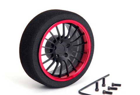 HIRO SEIKO Alloy Steering MF Wheel (18-Spoke)  [FBK+R] 69332