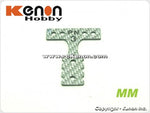 PN Racing Mini-Z MR03 MM Silver Carbon T-Plate (Multiple Hardness)