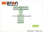 PN Racing Mini-Z MR03 MM Silver Carbon T-Plate (Multiple Hardness)