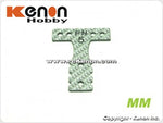 PN Racing Mini-Z MR03 MM Silver Carbon T-Plate (Multiple Hardness)